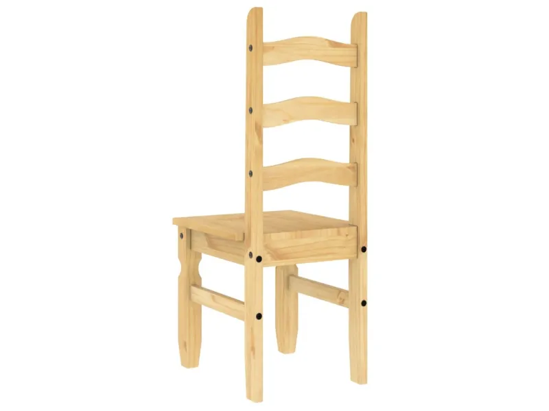 Chaises à manger lot de 2 Corona 42x47x107cm bois massif de pin