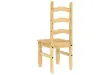 Chaises à manger lot de 2 Corona 42x47x107cm bois massif de pin