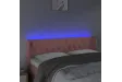 Tête de lit à LED Rose 163x16x78/88 cm Velours