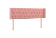 Tête de lit à LED Rose 147x16x78/88 cm Velours