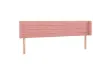 Tête de lit avec oreilles Rose 163x16x78/88 cm Velours