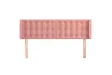 Tête de lit avec oreilles Rose 147x16x78/88 cm Velours