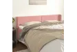 Tête de lit avec oreilles Rose 163x16x78/88 cm Velours