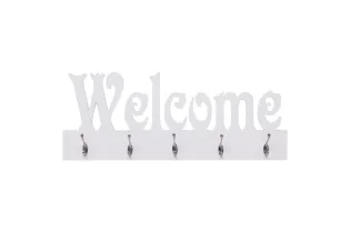 Porte-manteau mural WELCOME Blanc 74x29,5 cm 2