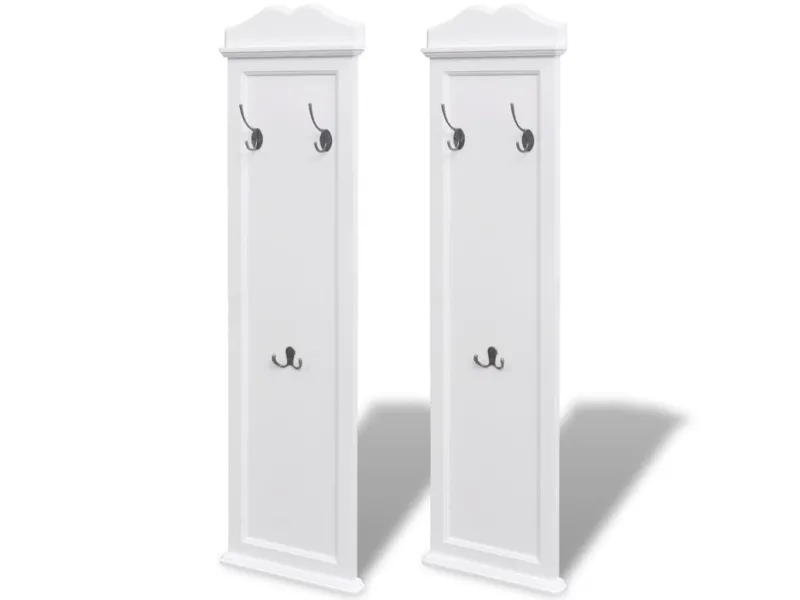 Portemanteaux 2 pcs Blanc