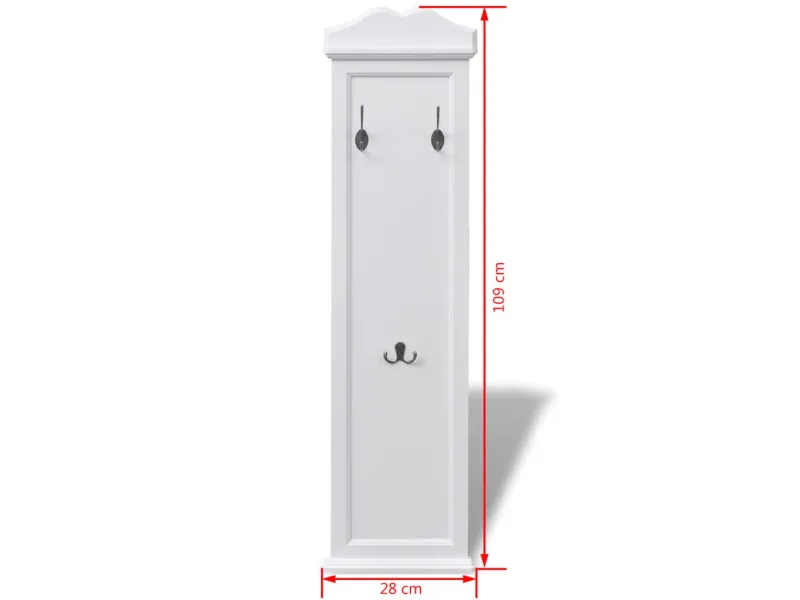 Portemanteaux 2 pcs Blanc