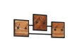 Porte-manteau mural 90x1x35 cm bois massif d'acacia et fer