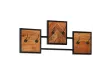 Porte-manteau mural 90x1x35 cm bois massif d'acacia et fer
