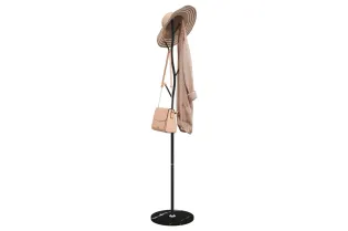 Porte-manteau noir 177 cm fer enduit de poudre