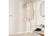 Porte-manteau blanc 176 cm fer enduit de poudre