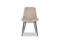 Chaise de salle à manger design de couleur gris