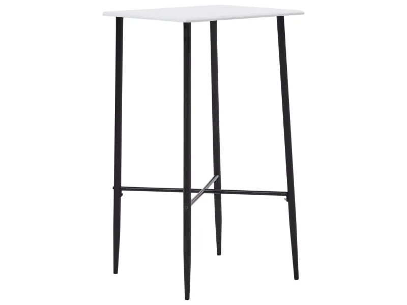 Table de bar Blanc 60 x 60 x 111 cm MDF
