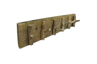 Porte-manteau Bois de récupération massif 60x15 cm