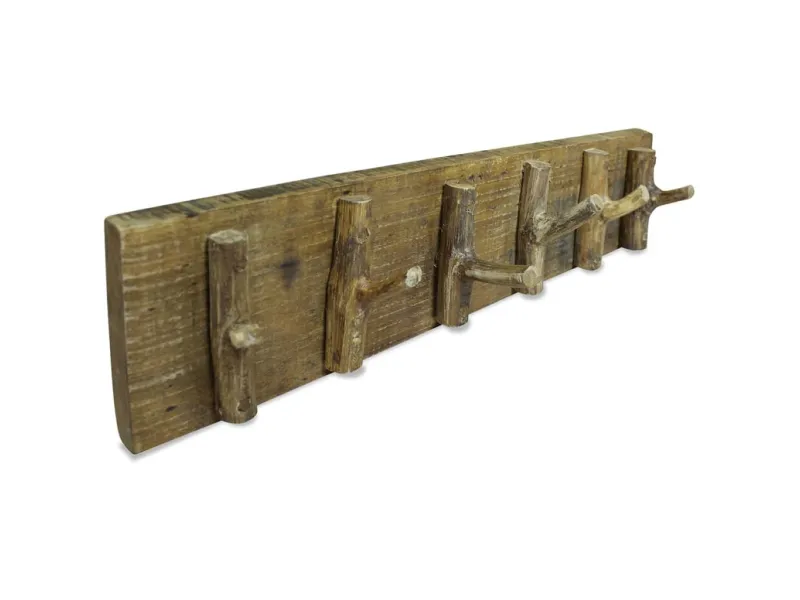 Porte-manteau Bois de récupération massif 60x15 cm