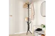 Porte-manteau noir 176 cm fer enduit de poudre