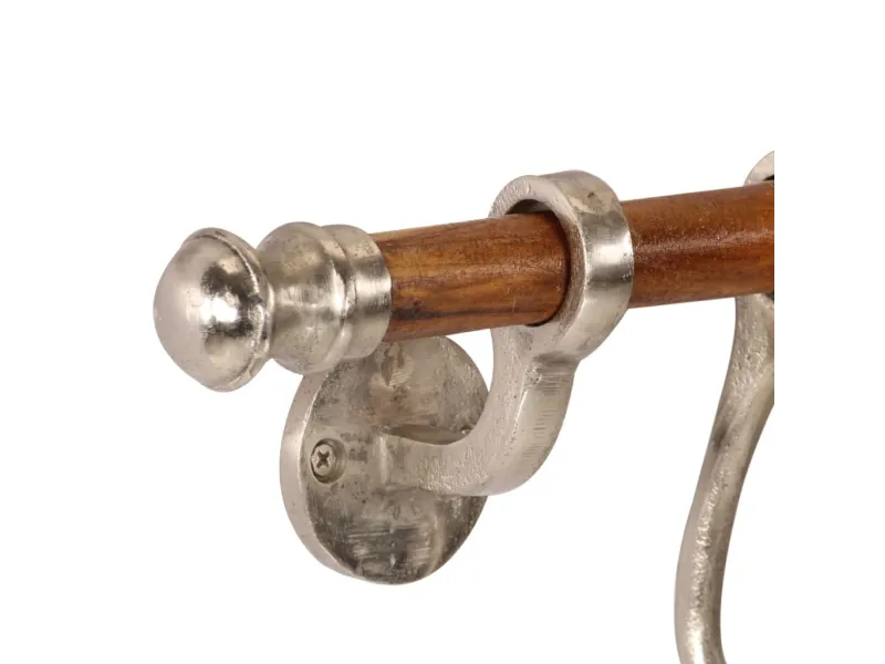 Porte-manteau mural 75x15 cm aluminium