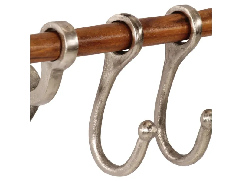 Porte-manteau mural 75x15 cm aluminium