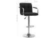 Chaises de bar lot de 2 noir tissu