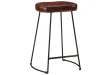 Tabourets de bar lot de 2 marron foncé 41x29x62 cm