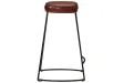 Tabourets de bar lot de 2 marron foncé 41x29x62 cm
