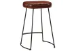 Tabourets de bar lot de 2 marron foncé 41x29x62 cm