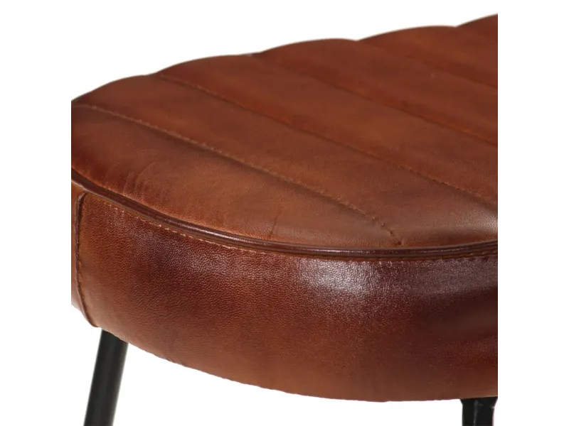 Tabourets de bar lot de 2 marron foncé 41x29x62 cm