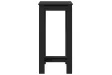 Table de bar noir 51x50x103,5 cm bois d'ingénierie