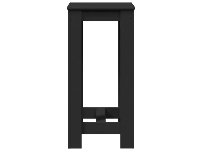 Table de bar noir 51x50x103,5 cm bois d'ingénierie