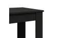 Table de bar noir 51x50x103,5 cm bois d'ingénierie