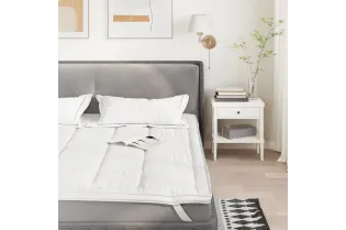 Protège-matelas blanc 140x190 cm