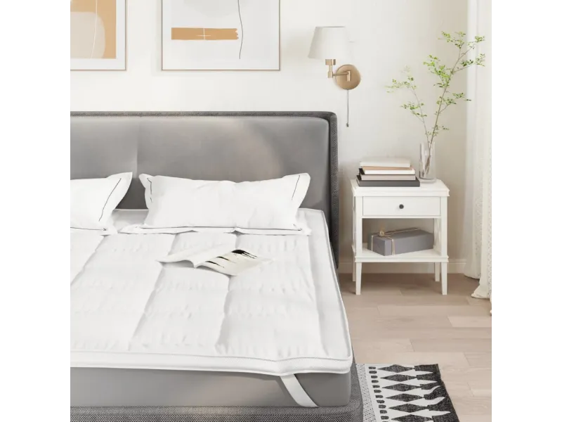 Protège-matelas blanc 140x190 cm