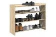 Étagère à chaussures chêne sonoma 80x25x61,5 cm bois ingénierie
