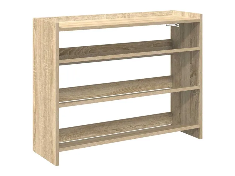 Étagère à chaussures chêne sonoma 80x25x61,5 cm bois ingénierie