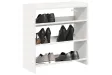 Étagère à chaussures blanc 60x25x62 cm bois d'ingénierie
