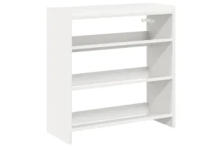 Étagère à chaussures blanc 60x25x62 cm bois d'ingénierie 2