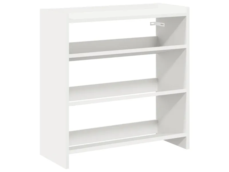Étagère à chaussures blanc 60x25x62 cm bois d'ingénierie
