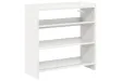 Étagère à chaussures blanc 60x25x62 cm bois d'ingénierie