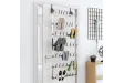 Étagère à chaussures suspendue Argenté 66x13x139 cm
