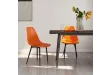 Chaises à manger lot de 2 orange PP