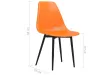 Chaises à manger lot de 2 orange PP