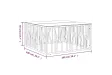 Table basse 100x100x50 cm acier inoxydable et verre