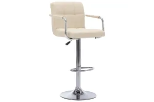 Chaise de bar Crème Tissu