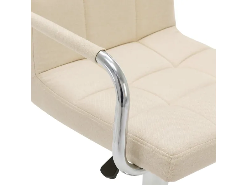 Chaise de bar Crème Tissu