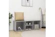 Banc à chaussures Gris béton 105x35x35 cm Aggloméré