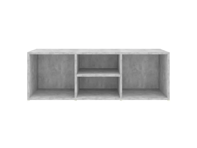 Banc à chaussures Gris béton 105x35x35 cm Aggloméré