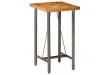 Table de bar Teck recyclé massif 60x60x107 cm