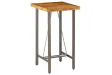 Table de bar Teck recyclé massif 60x60x107 cm