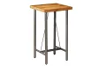 Table de bar Teck recyclé massif 60x60x107 cm