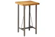 Table de bar Teck recyclé massif 60x60x107 cm
