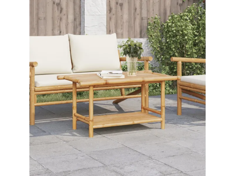 Table basse 90x50x45 cm bambou